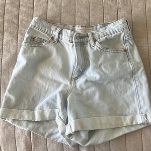 topshop size 4 mom shorts